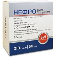 Нефролонг при мочекаменной болезни, Нефро набор Complex SW, Оптисалт, 210 грамм, 60 доз Нефролонг при мочекаменной болезни, Нефро набор Complex SW, Оптисалт, 210 грамм, 60 доз