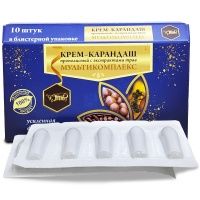 Крем-карандаш прополисный (свечи универсальные) с экстрактами трав Мультикомплекс, Жива, 10 шт Крем-карандаш прополисный (свечи универсальные) с экстрактами трав Мультикомплекс, Жива, 10 шт
