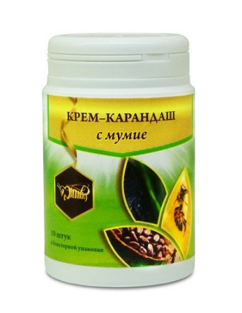 Крем-карандаш с мумие, Жива Крем-карандаш с мумие, Жива