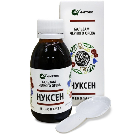 Нуксен менопауза, бальзам черного ореха, красная щетка, боровая матка, шлемник...., Фитэко, 100 мл Нуксен менопауза, бальзам черного ореха, красная щетка, боровая матка, шлемник...., Фитэко, 100 мл