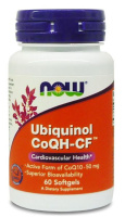 Убихинол, форма Q10, 50 или 100 мг, Ubiquinol, Kaneka QH, Now Foods (Нау фудс), 60 капсул Убихинол, форма Q10, 50 или 100 мг, Ubiquinol, Kaneka QH, Now Foods (Нау фудс), 60 капсул